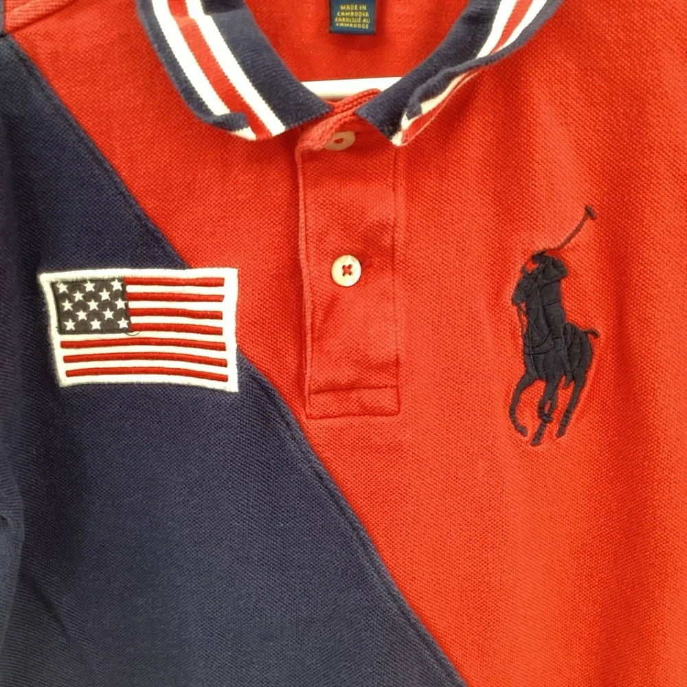 Boys Polo Ralph Lauren Big Pony Short‎ Sleeve Golf Polo- 6
